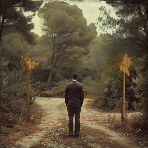 Understanding Emotional Triggers: Why We React Before We Think Person at a crossroads during a decision moment, symbolizing awareness of emotional triggers and conscious responses.